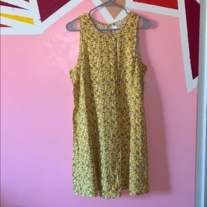 Floral yellow dress